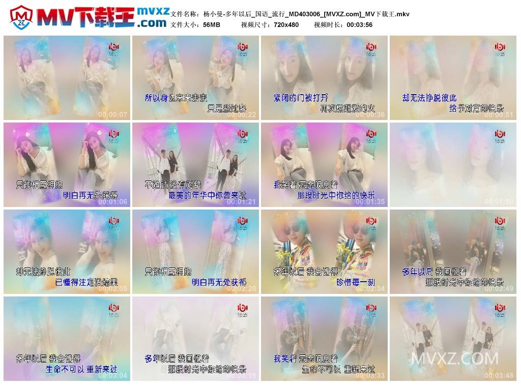 杨小曼-多年以后_国语_流行_MD403006